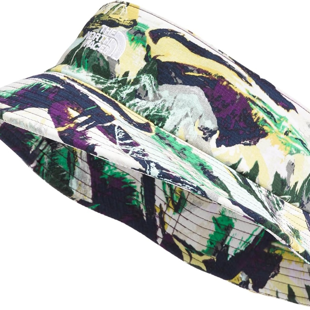 ISO The North Face Abstract Green and Purple Bucket Hat